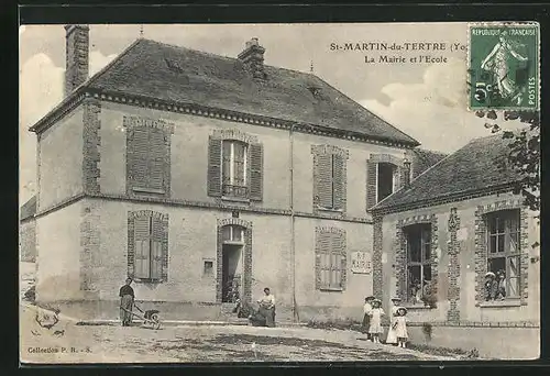 AK St-Martin-du-Tertre, La Mairie et l'Ecole
