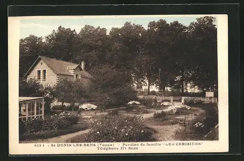 AK Saint-Denis-les-Sens, Pension de famille Les Cerisiers