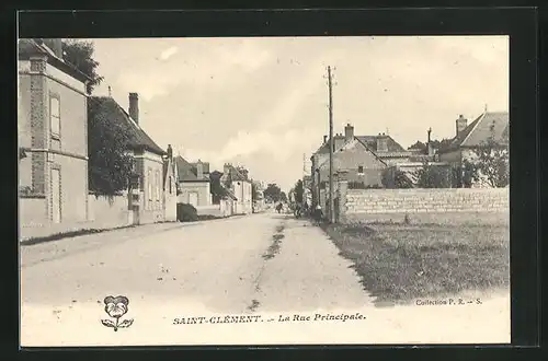 AK Saint-Clément, la Rue Principale