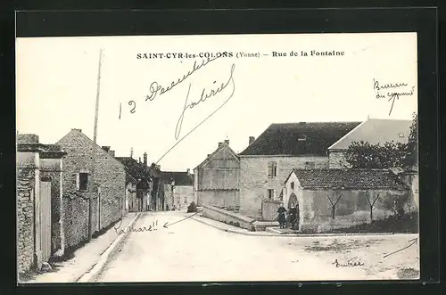 AK Saint-Cyr-les-Colons, Rue de la Fontaine