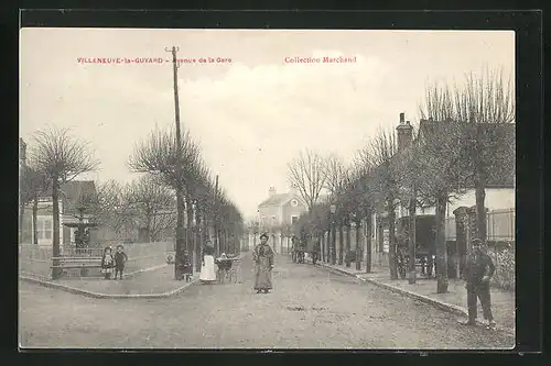 AK Villeneuve-la-Guyard, Avenue de la Gare