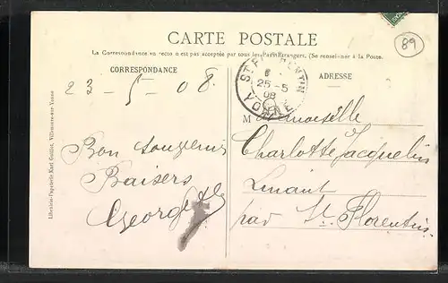 AK Bussy-en-Othe, La Mairie