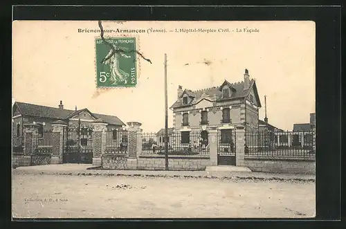 AK Brienon-sur-Armancon, L`Hopital-Hospice Civil, la Facade