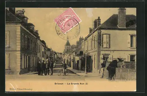 AK Brienon, La Grande Rue