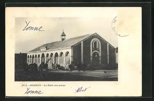 AK Brienon, La Halle aux grains