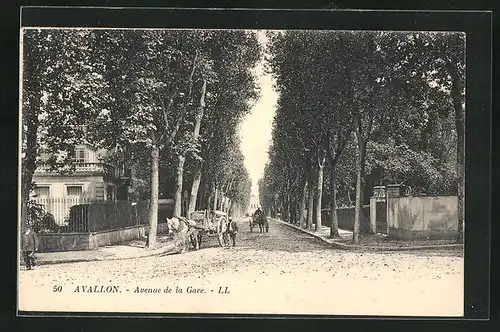 AK Avallon, Avenue de la Gare