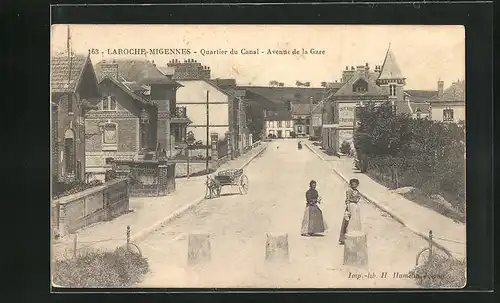 AK Laroche-Migennes, Quartier du Canal, Avenue de la Gare