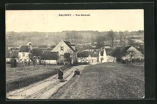 AK Saligny, Vue generale, Rue principale