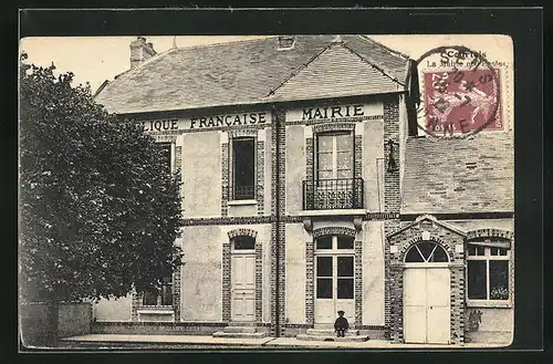 AK Courtois, La Mairie et Ecole