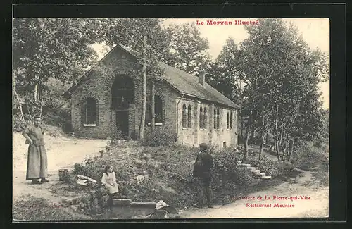 AK La Pierre-qui-Vire, vue et Restaurant Meunier