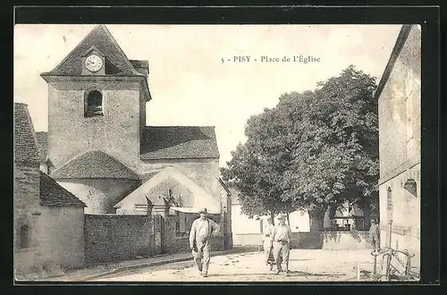 AK Pisy, Place de l'Eglise