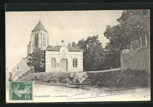 AK Chaumont, La Mairie, Ortspartie