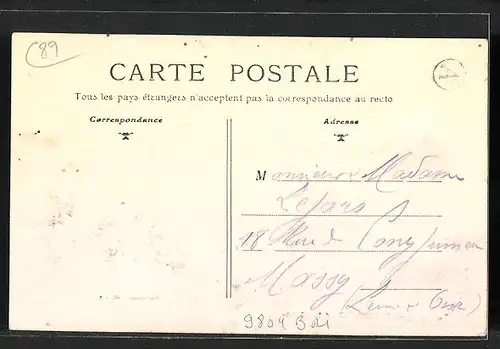 AK Chaumont, La Mairie, Ortspartie