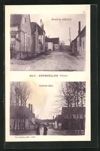 AK Courcelles, Route de Bouley, Grande-Rue