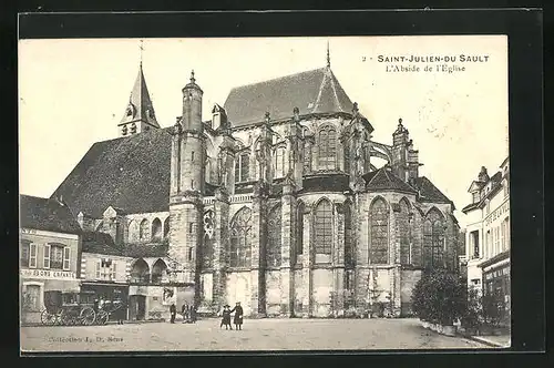 AK Saint-Julien-du-Sault, L`Abside de l`Église