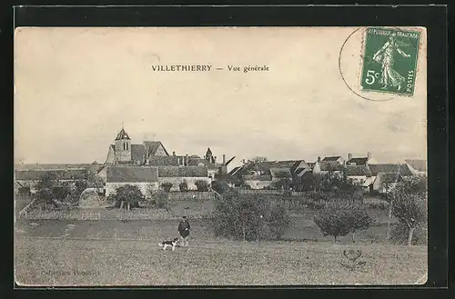 AK Villethierry, vue generale, l'Eglise