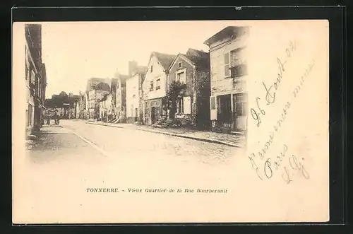 Passepartout-AK Tonnerre, Vieux Quartier de la Rue Bourberault