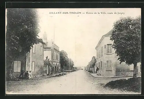 AK Aillant-sur-Tholon, Entrée de la Ville, route de Joigny