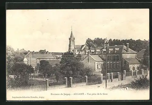 AK Aillant, Vue prise de la Gare