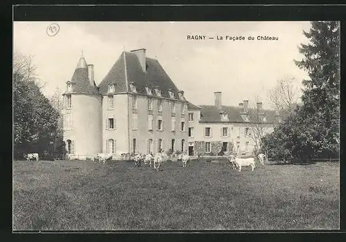 AK Ragny, la Facade du Chateau