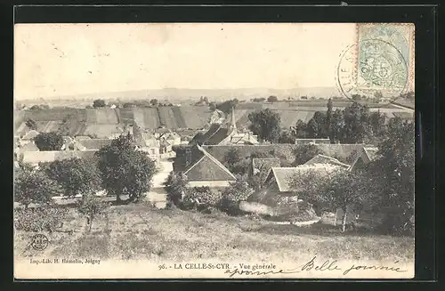 AK La Celle-St-Cyr, Vue générale, Panorama