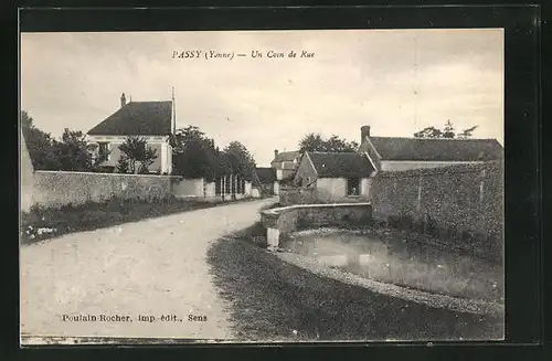 AK Passy, Un Coin de Rue, Strassenpartie