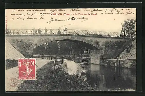 AK Courlon, le Pont sur le Canal