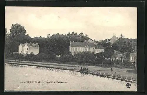 AK Villeneuve-sur-Yonne, l'Abreuvoir