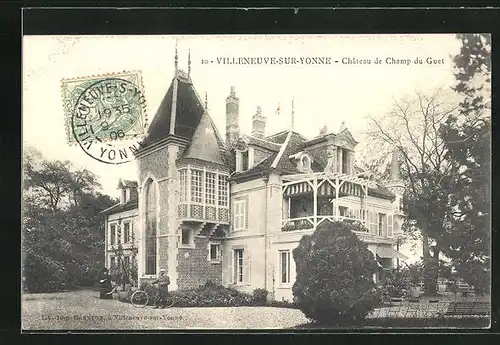 AK Villeneuve-sur-Yonne, Chateau de Champ du Guet