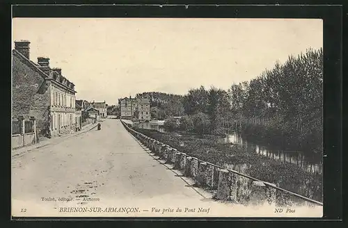 AK Brienon-sur-Armancon, Vue prise du Pont Neuf