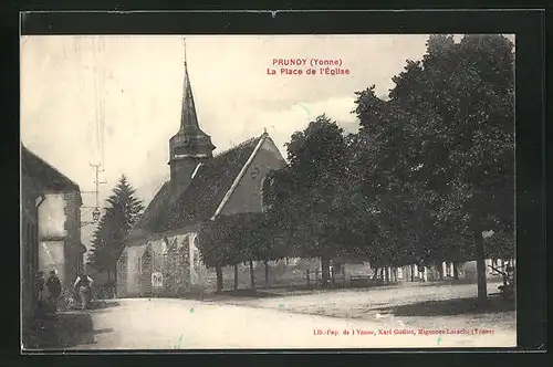 AK Prunoy, la Place de l'Église