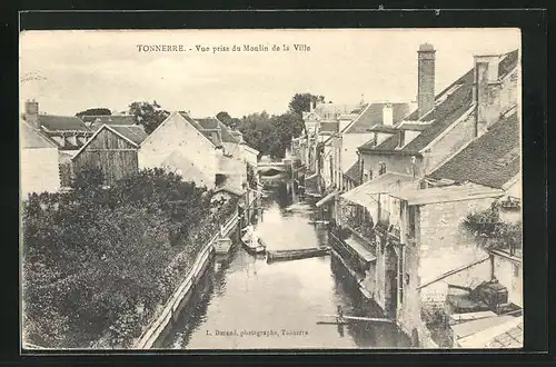AK Tonnerre, Vue prise du Moulin de la Ville