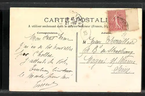 AK Champigny, La Mairie et les Écoles