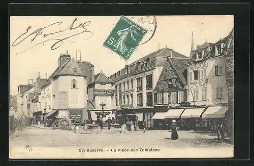 AK Auxerre, La Place des Fontaines