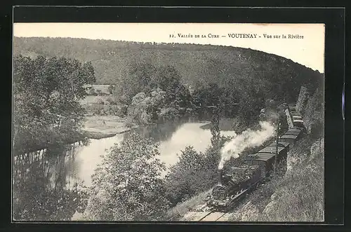 AK Voutenay, Vallée de la Cure, Vue sur la Rivière