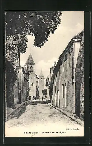 AK Chitry, La Grande Rue et l`Église