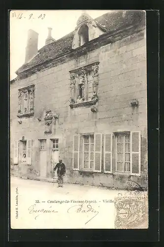 AK Coulange-la-Vineuse, Vieille Maison 1902