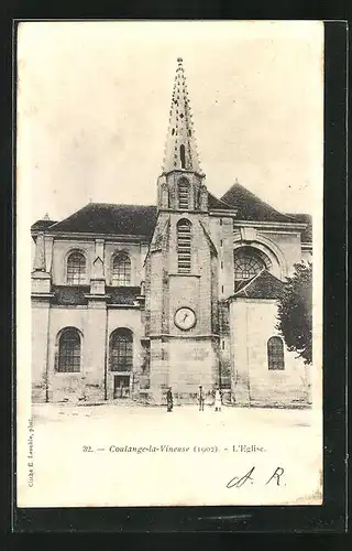 AK Coulange-la-Vineuse, L`Eglise 1902