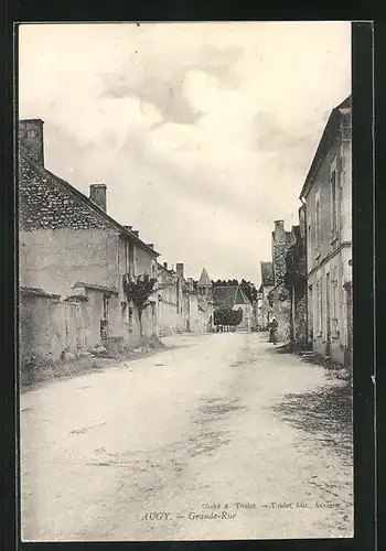 AK Augy, Grande Rue et l'Eglise