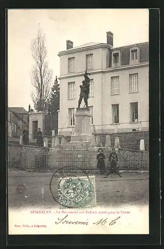 AK Seignelay, Le Monument aux Enfants morts pour la Patrie