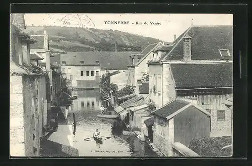 AK Tonnerre, Vue en Rue de Venise