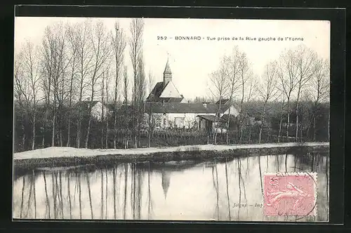 AK Bonnard, Vue prise de la Rive gauche de l`Yonne