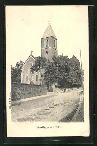 AK Santigny, Rue et l'Eglise