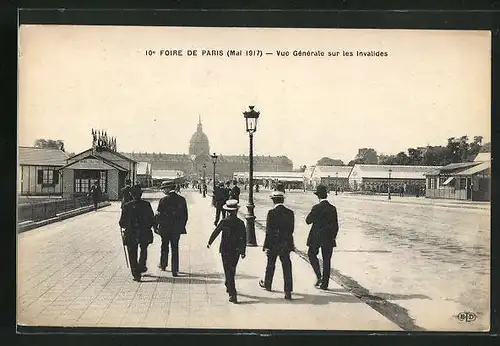 AK Paris, 10e Foire de Paris, 1917, Vue Générale sur les Invalides