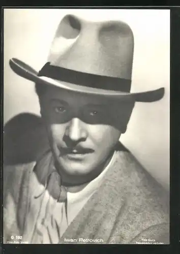 AK Schauspieler Iwan Petrovich mit Hut