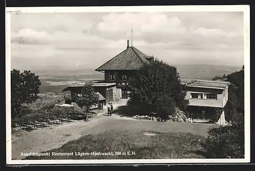 AK Lägern-Hochwacht, Aussichtspunkt mit Restaurant und Panoramaterrasse