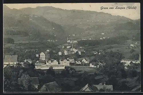 AK Laupen, Panorama aus der Vogelschau