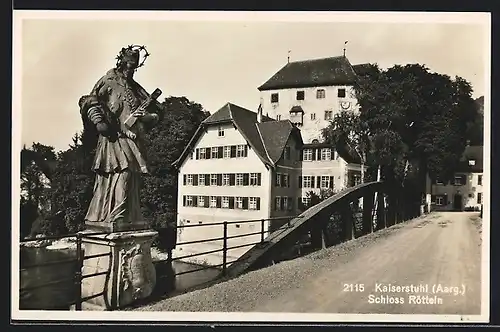 AK Kaiserstuhl, Partie am Schloss Rötteln