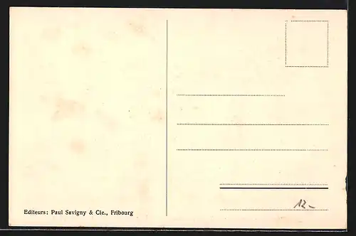 AK Estavayer-le-Lac, Pensionnat du Sacré-Coeur, Un coin du parc