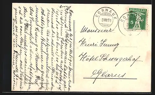 AK Neuchâtel, Port et Hôtel des Postes